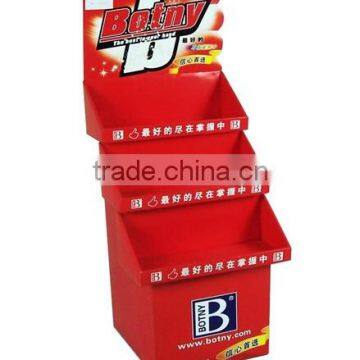 Customized Retail Cardboard Floor Display Stand For Washing Powder