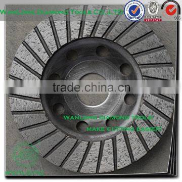 5" diamond cup wheel for stone grinding,long life span kinik cup wheel manufacturer