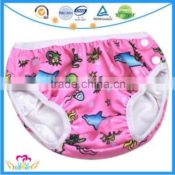 New Carton Print Baby Infant Swimming Nappy Diapers Leak-proof Baby Swim Diapers