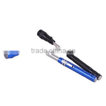 TELESCOPING LIGHT WITH 3LED AND MAGNETIC PICK UP TOOL