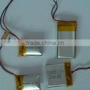 3.7V 042030 320mAh Li-polymer battery