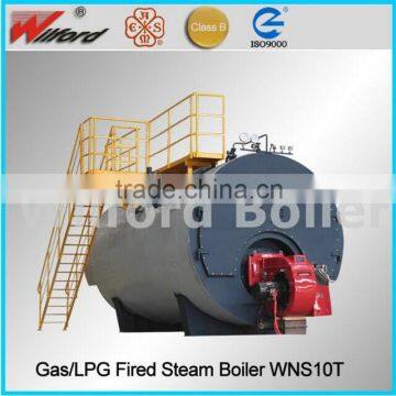 1-10 t WNS series gas fired steam boiler,Hot Sale Gas Steam Boiler