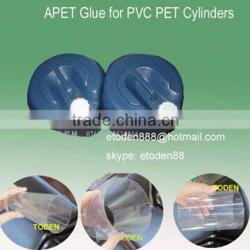 Plastic pp PVC pet cylinder glue