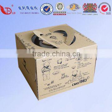 Recycled Materials Feature and Hand-held Kraft Paper Cake Box,cute Paper Cake Box photo-3