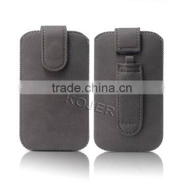 leather phone pouch case for smartphone