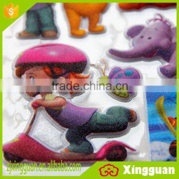 XG1018 wholesale china hot selling new product puffy sticker,smile face puffy sticker,cars puffy stickers