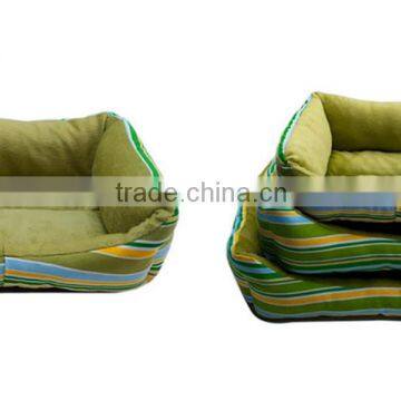 High quality single face fleece polyester pet bed green colors