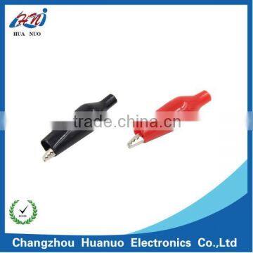 Alligator clip with PVC cover