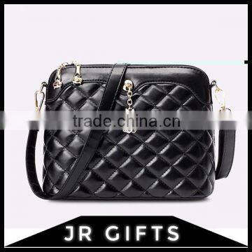 Customized Advanced Black PU Lady Shoulder Bag