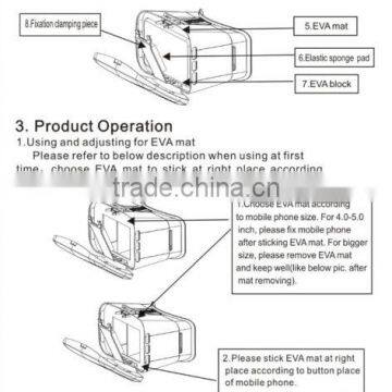 2016 Hot Sale Virtual Reality 3D Video Glasses Head Mount 3D VR Google VR Park 2nd for Samung Samrt Phones photo-6