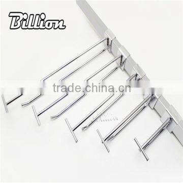 Metal Material supermarket display hook with tag double wire hook