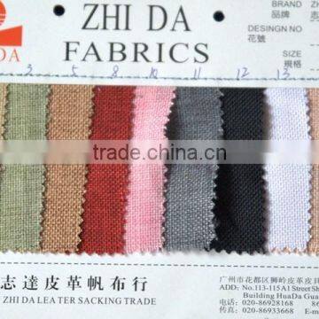 widely used sofa cover curtain home textile linen fabric 100% coton