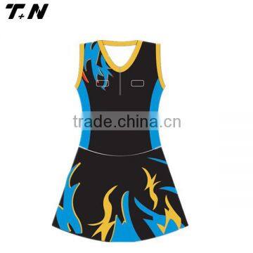 professional club team sublimation printing netball dress