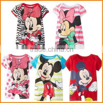 The new cotton Jumpsuit cartoon baby baby clothes, summer climbing clothing Korean foreign trade clothing wholesale, short sleev