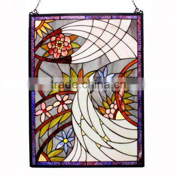 TW1824008, W18"H24" tiffany panel, hanging panel, tiffany windows, stained glass panel, stained glass windows