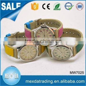 New hot sell children nylon band japan movt quartz watch manufacturers