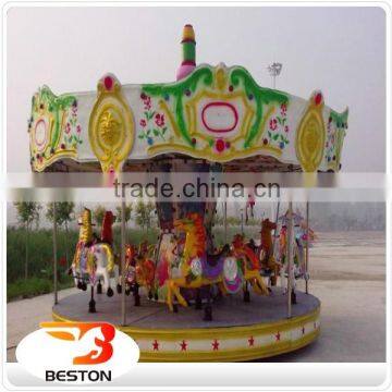 Beston Indoor & Outdoor manufactures beautiful theme amusement carousel with good quality