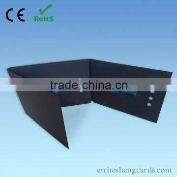 Soft Touch Paper Customized 3 Inch Lcd Video Greeting Card With CMYK Printing photo-3