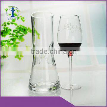 New design hand made wine decanter,shaped wine glass decanter