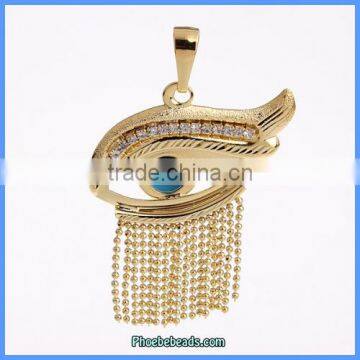 Wholesale Hottest Design Dubai Gold Color Jewelry Blue Eye Pendant MP-011