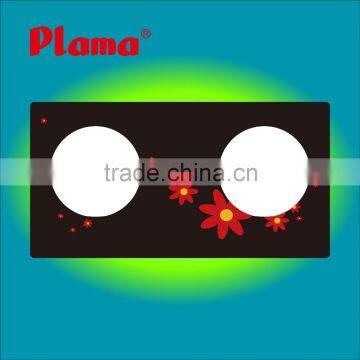 Top Quality Tempered Glass Double Burner/gas stove