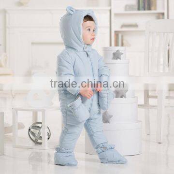 DB1532 dave bella 2014 autumn winter infant clothes baby one-piece baby sleeping wear baby winter romper bosysuit