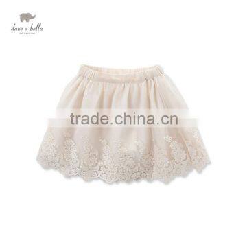 DK0397 dave bella spring autumn baby girls lace above- knee length skirt cute skirt girls girls short dress