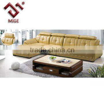 Corner luxury italy leather sofa