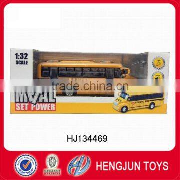 model alloy car toys 1:32 pullback bus car with flash and sound for kid gift