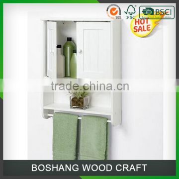 BOSHANG Top Glass Home Furniture Bathroom Wall Cabinet