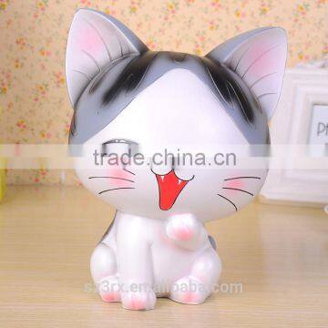 custom make cute resin cat statue wholesales/polyresin kitten figurine for gift/custom cute cat figurine in china supplier