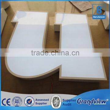 Frontlit acrylic letter illuminated advertising outdoor sign letter