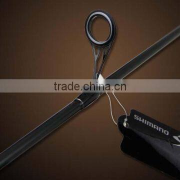 1.98m Carbon Fiber Fishing Poles 2 Sections Solid Carbon Spinning Rod photo-2