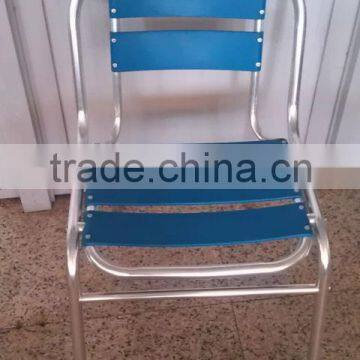 Navy aluminum plastic chair