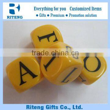 Promotional Logo Custom Acrylic Dice With Letter                        
                                                Quality Choice