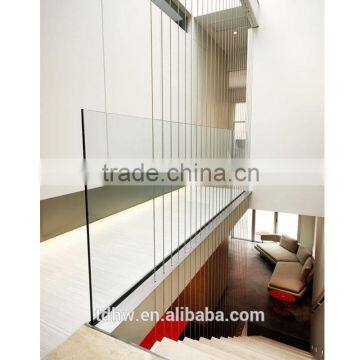 indoor versatile laminated frameless glass balustrade