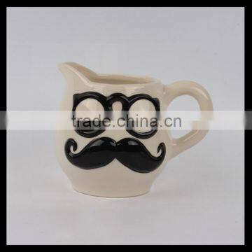 Ceramic Mustache Milk Creamer