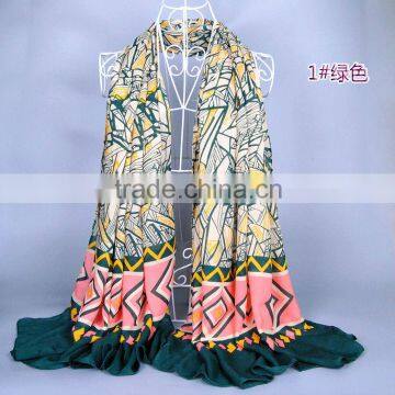 Scarf Abstract Geometric Tree Pattern Women Fashion Scarfs Women Popular 180*110 Scarves Pashmina Shawls photo-3