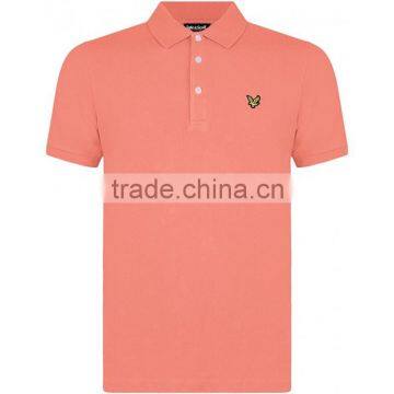 Promotional dry fit blank pure color china factory 100% Cotton Polo Shirt