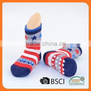 custom anti-slip flooring young girls boy's cartoon tube socks