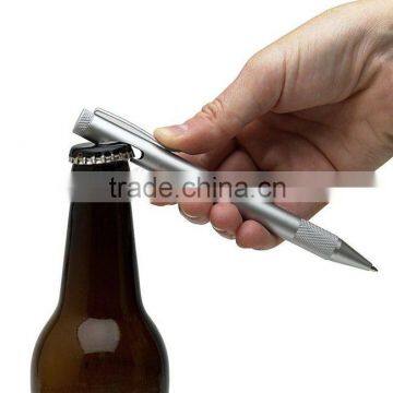 ballpoint pen with bottle opener