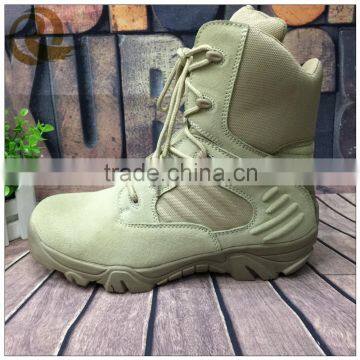 2016 New design Chinese factory outdoor army military boots in leather