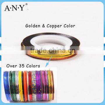 ANY Nail Beauty Curing Decorative Sticker Gold Nail Tape Line for Nail Art                        
                                                Quality Choice