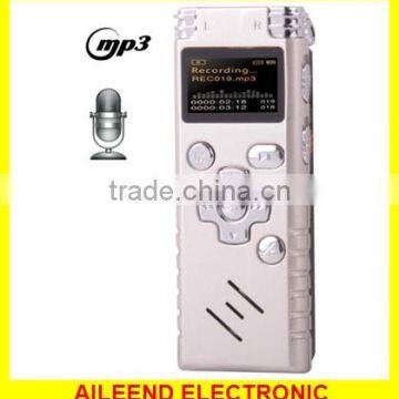 Professional 8GB LCD Digital Voice Recorder with VOR MP3 Player hidden voice recorder