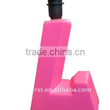 New-Fresh Color-Exquisite Ceramic Letter Lamp