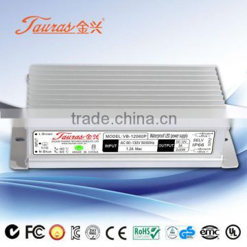 CE SAA ROHS series VA-12060P Tauras pwm LED Driver High reliability Constant Voltage LED Driver