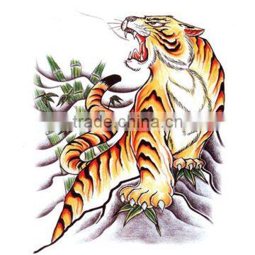 new fashion water proof mens tiger temporary tattoo sticker