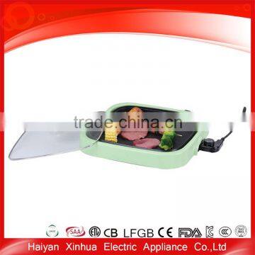 China two layer nonstick coating square die cast electric hot plate