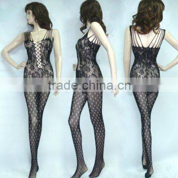 NET-5040B Seamless Reticulate Sexy Dress