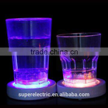 High quality new design promotional gifts lighting cup mat round shape led light drink coasters                        
                                                Quality Choice
